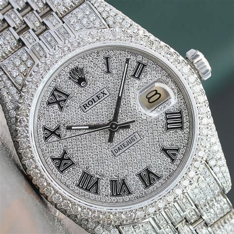 rolex presidential diamond fully iced out|fully iced out Rolex watch.